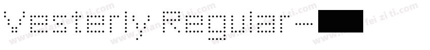 Vesterly Regular字体转换